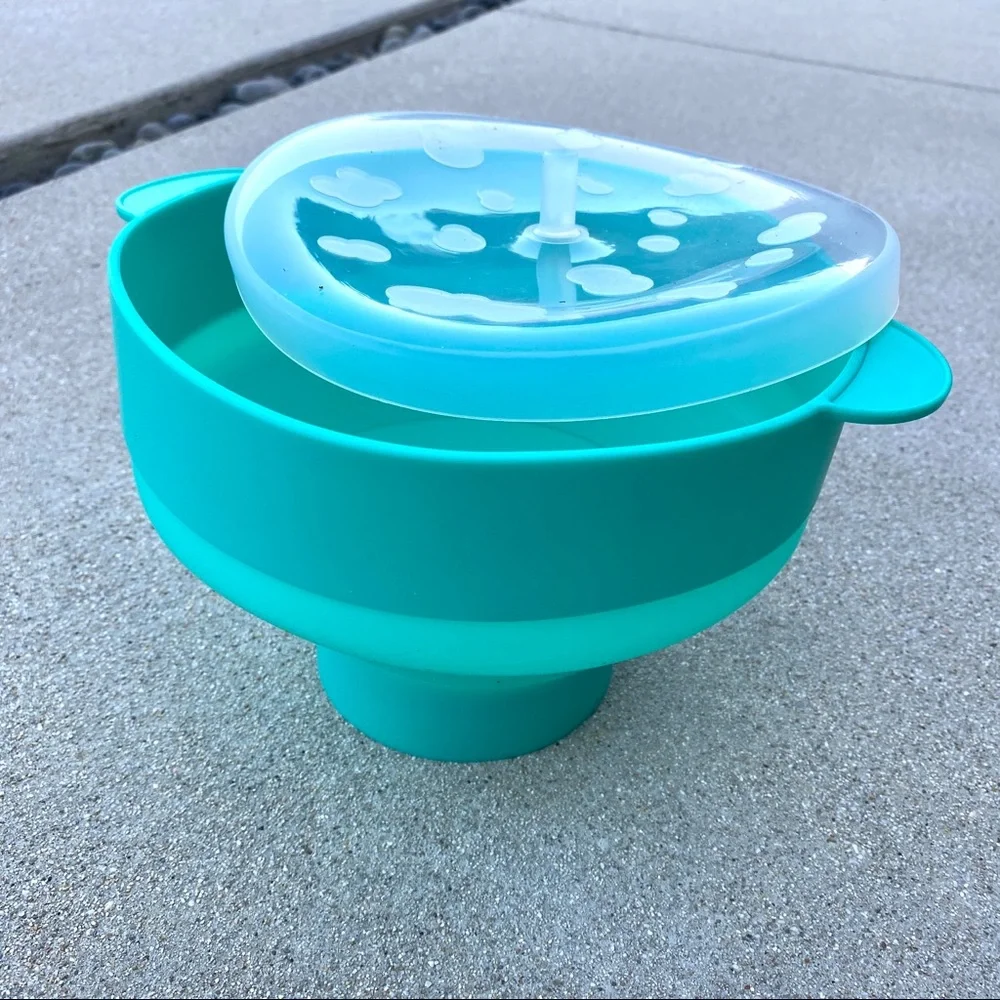 SALBREE MICROWAVE POPCORN POPPER kernel kitchen space saver silicone collapsible